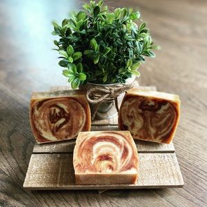 2 Golden Frankincense and Myrrh soap bars